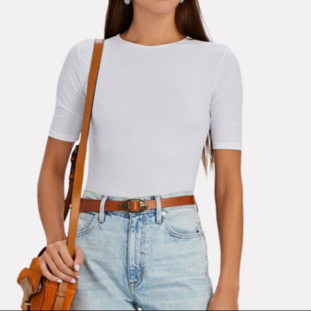 Alix Round Neck Short Sleeve Bodysuit - Picture 5 of 7